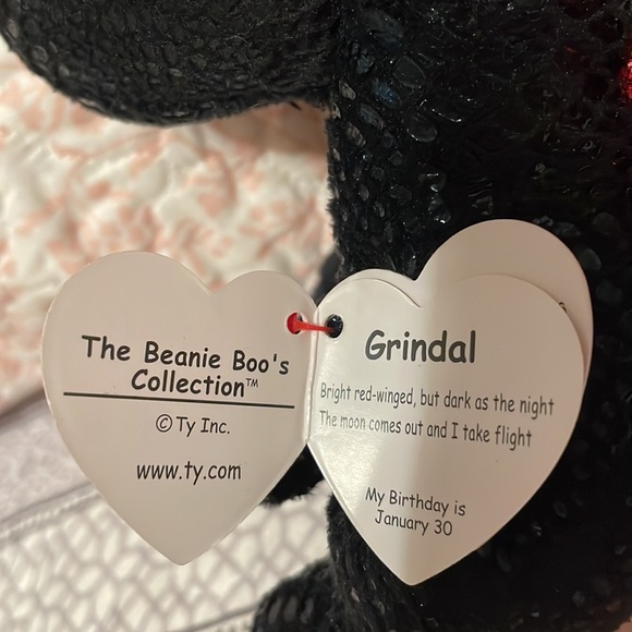TY Beanie Boos Grindal the Dragon 6" UltraSoft Collectible Plush NWT - Picture 5 of 8